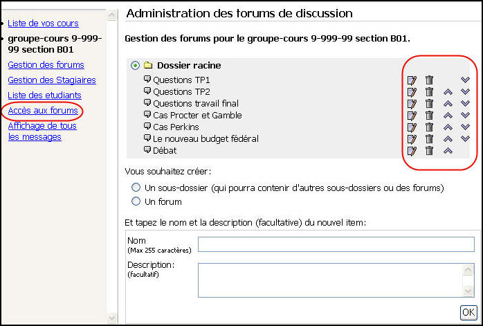 administration des forums de discussion